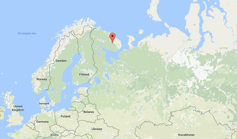 The Kola Peninsula. Image credit: Google Maps